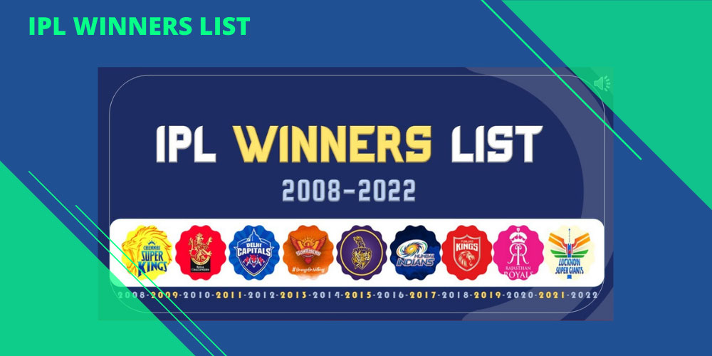 IPL Winners List