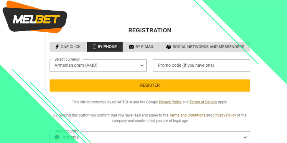 Melbet Registration Process